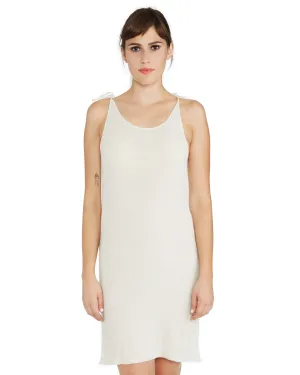 Ryan Roche | Cashmere Tie Slip Dress in Ivory