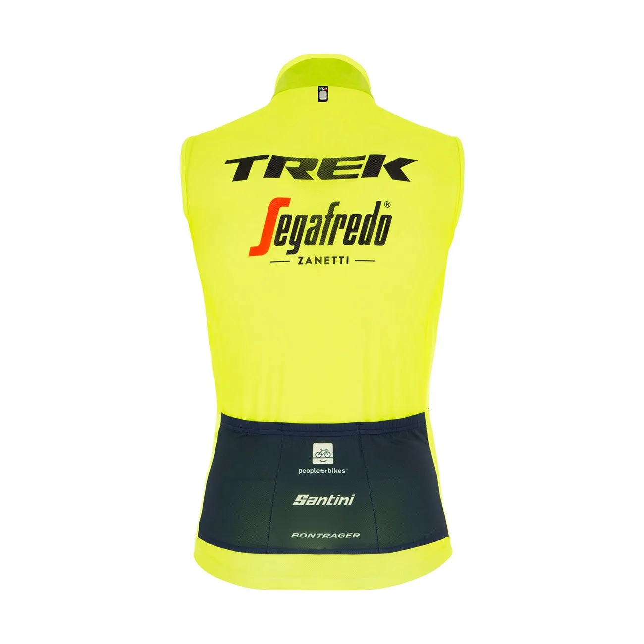 Santini Trek-Segafredo Gilet (Fluo Green)