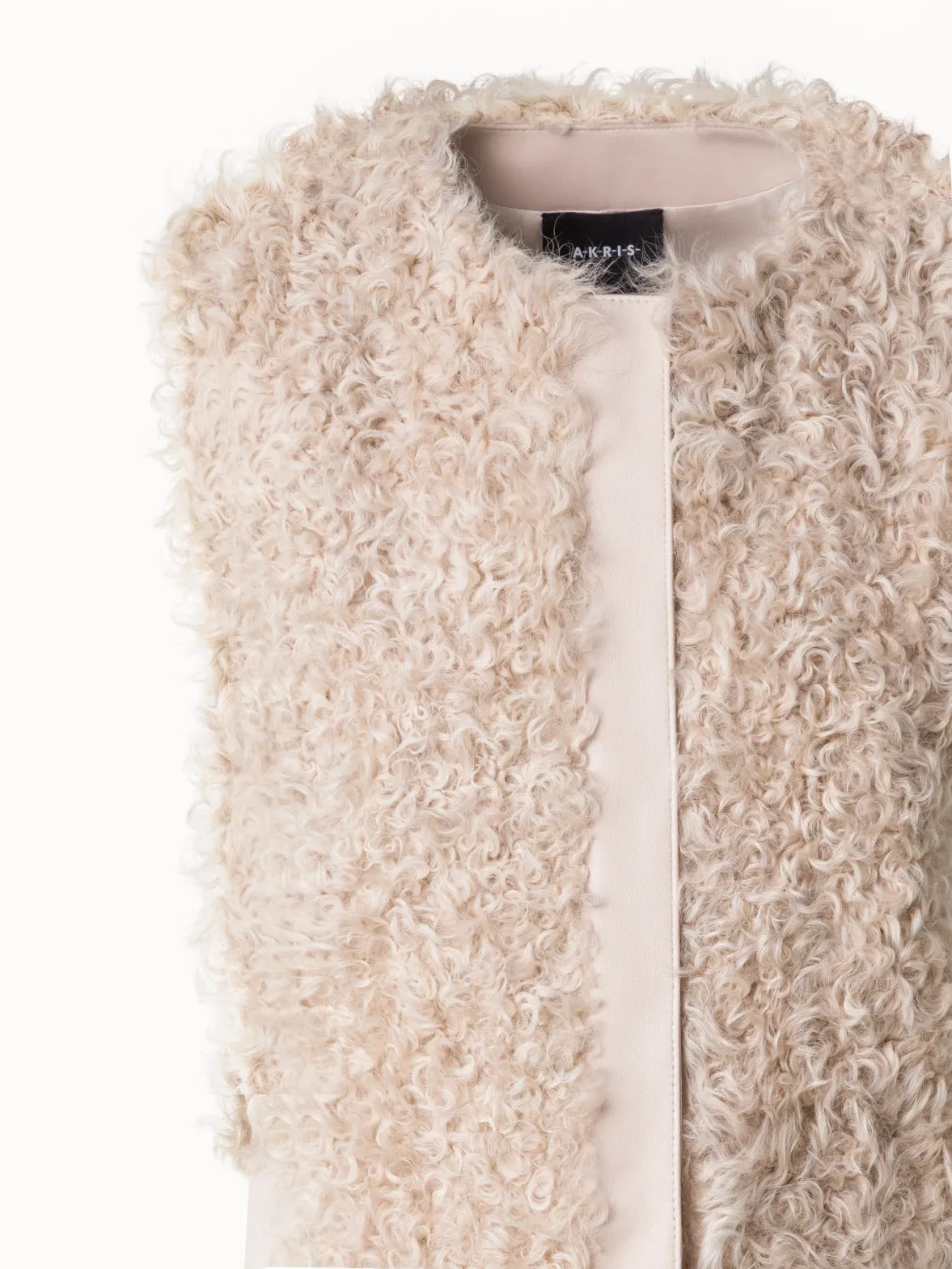 Short Shearling Gilet