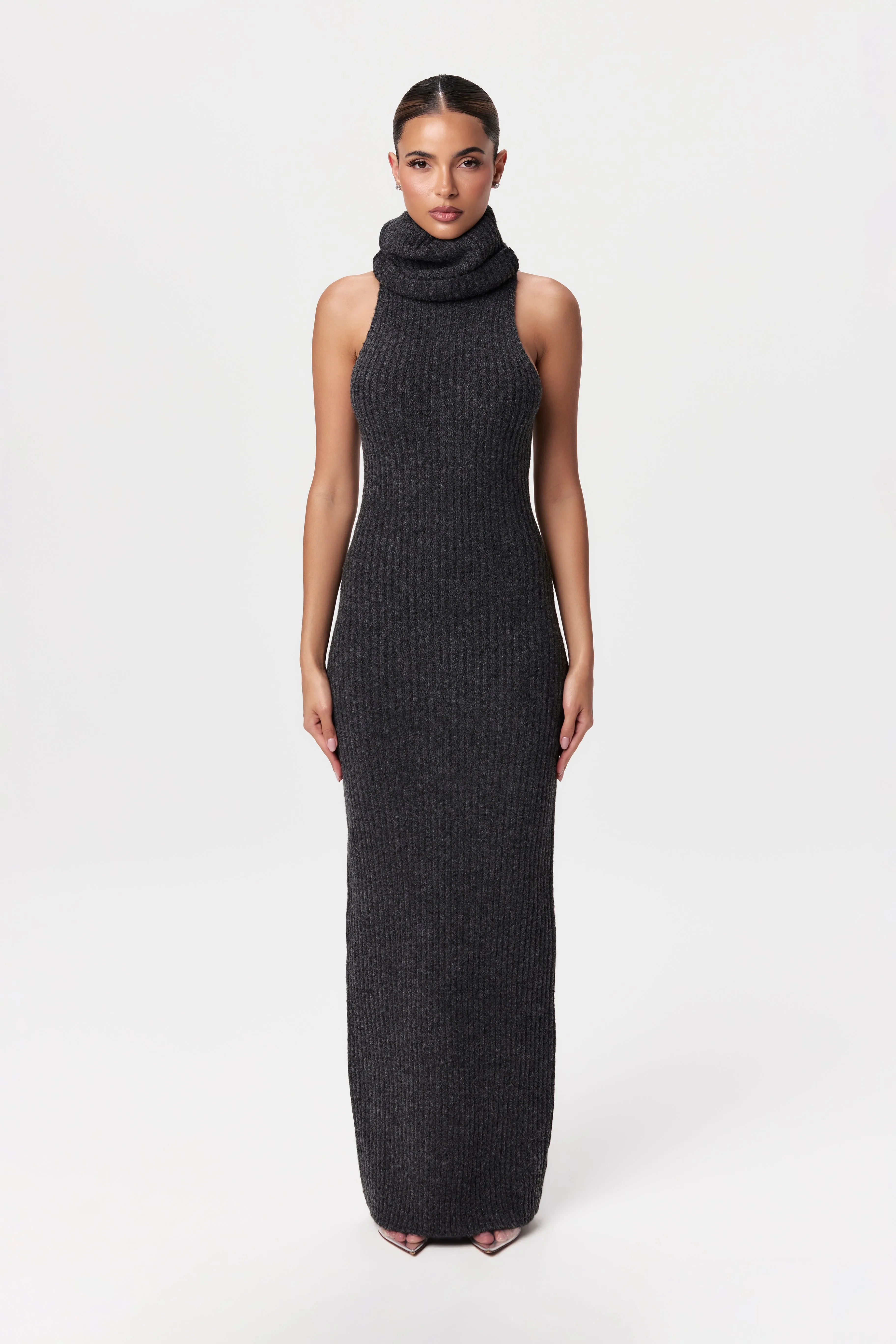 Sleeveless Sweater Maxi Dress