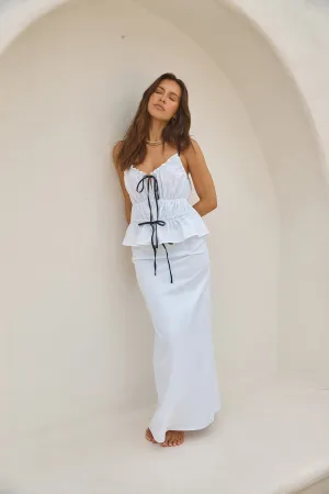 SNDYS Martina Maxi Skirt White