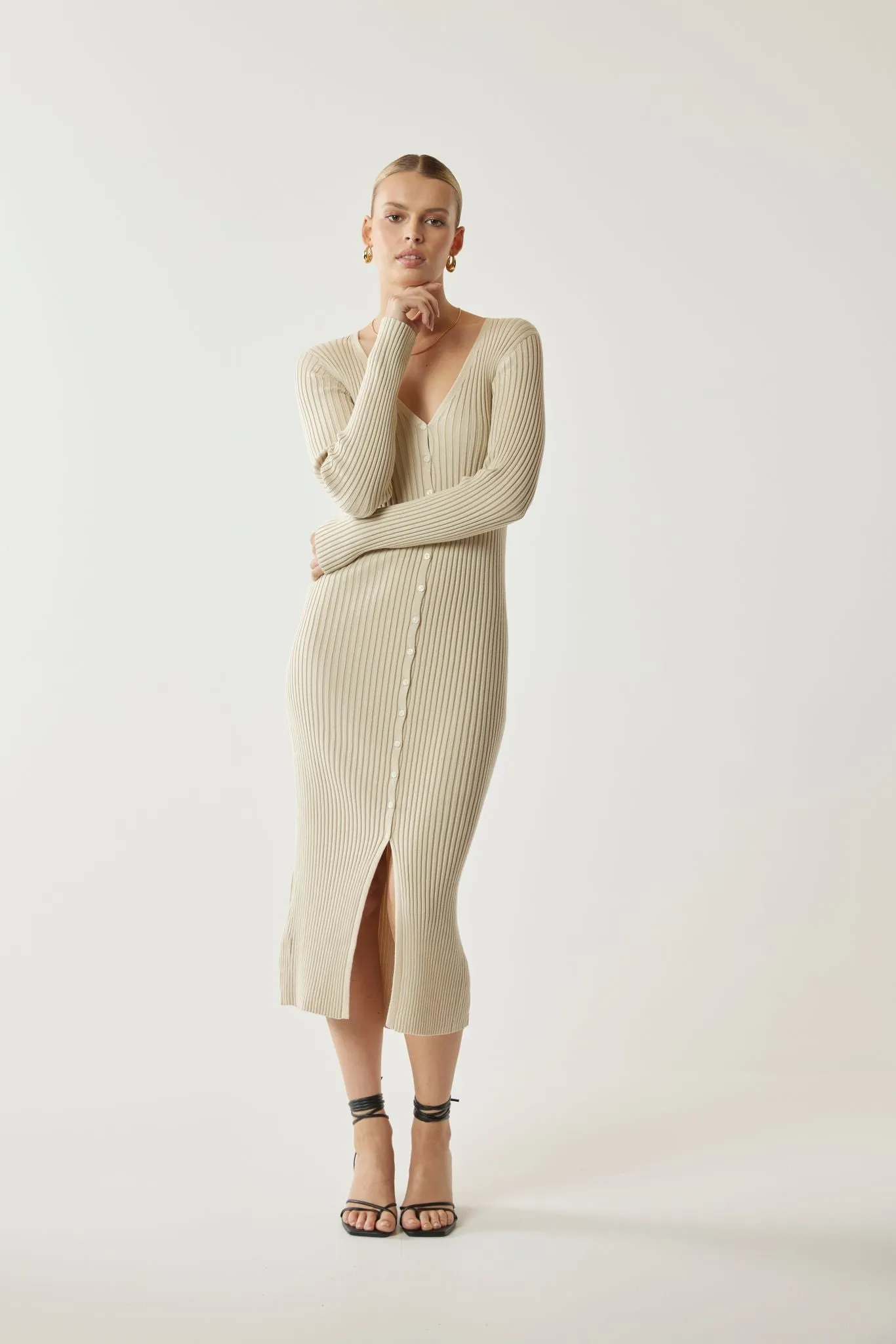 Solatium Knit Dress Stone