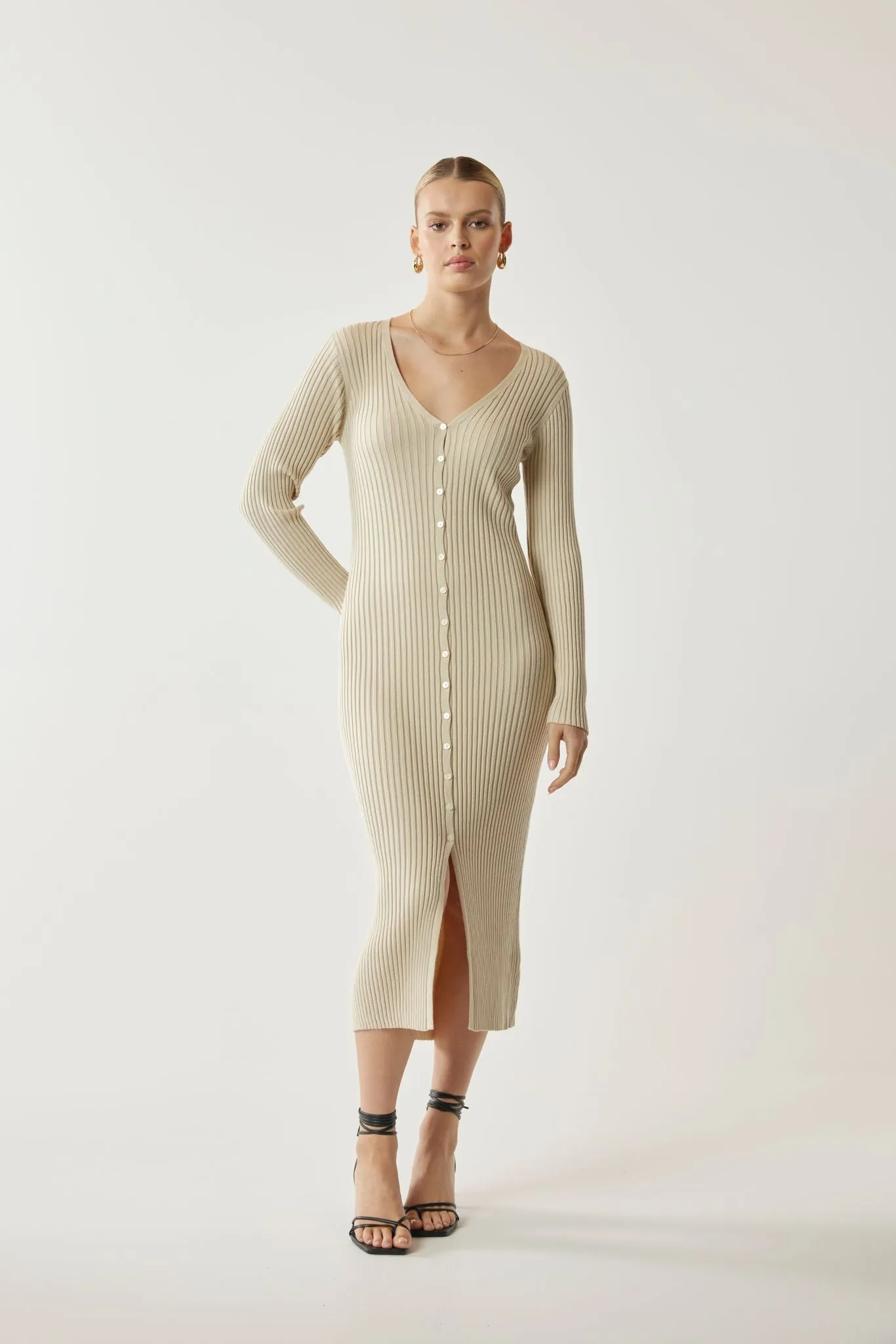 Solatium Knit Dress Stone