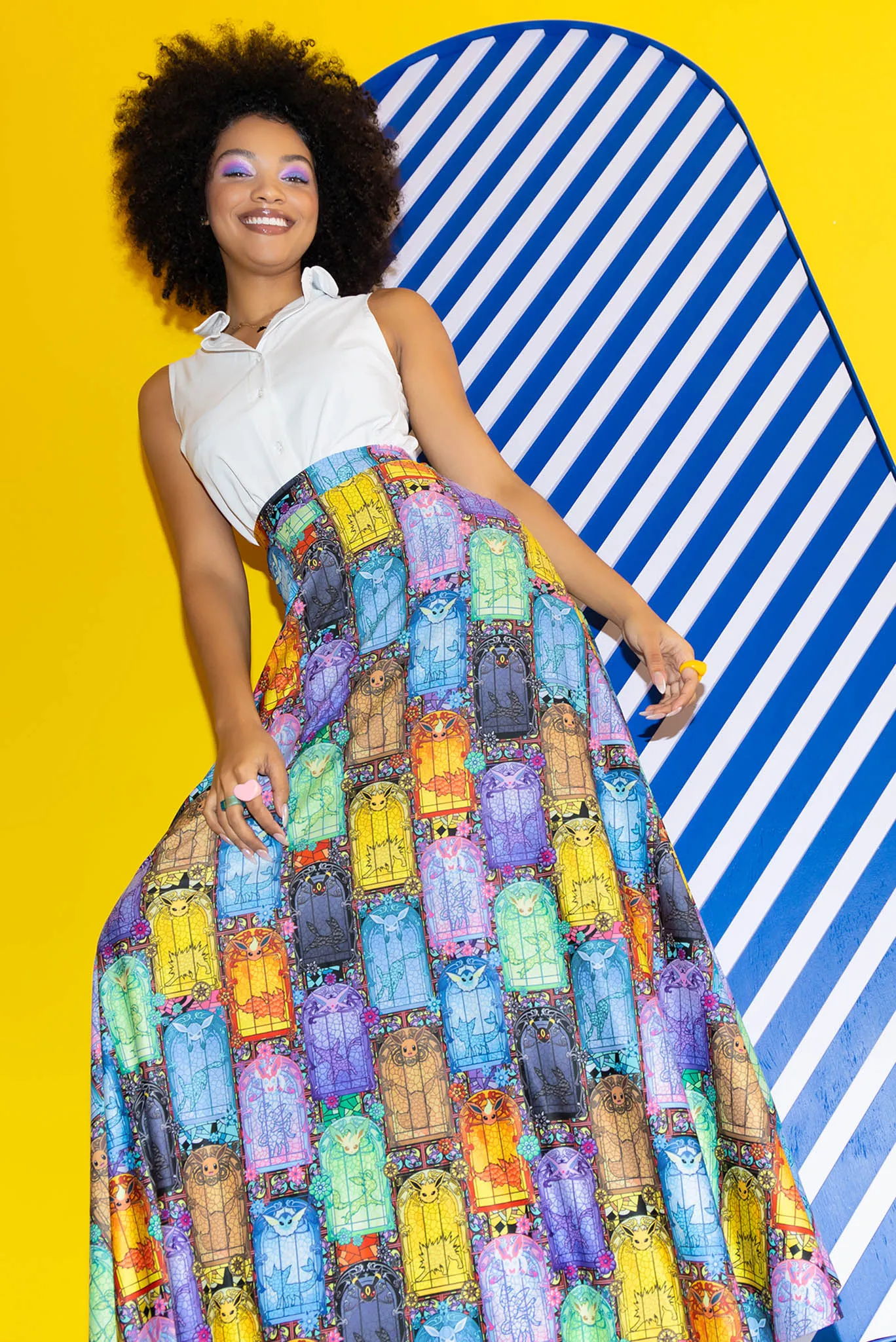 Stained Glass Eevee Maxi Skirt