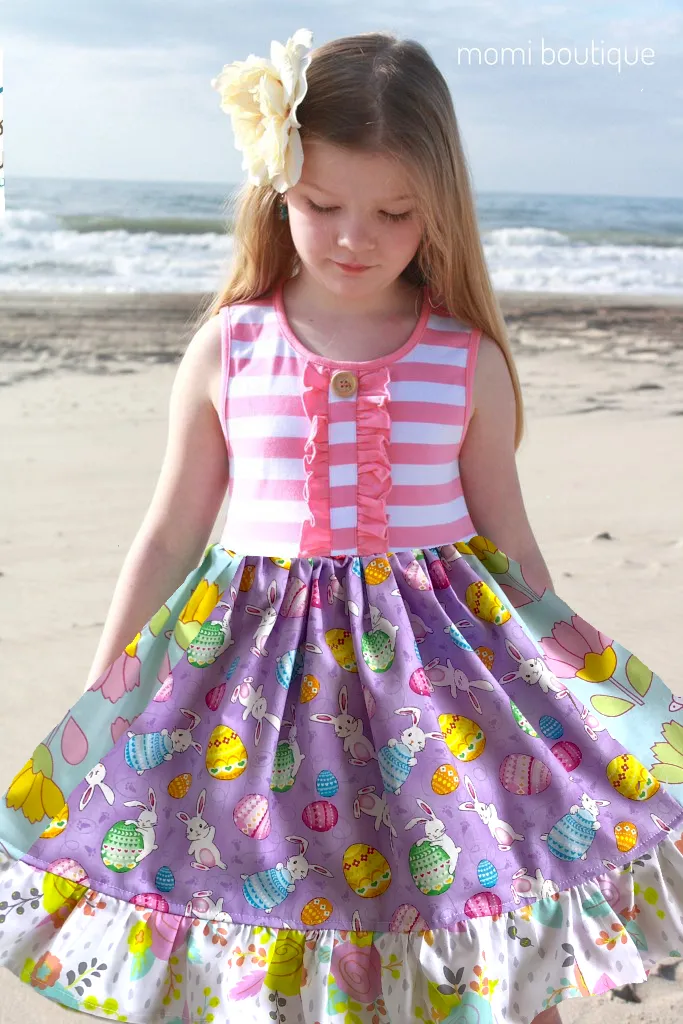 sz 2/3 Bunny Trail ruffle dress