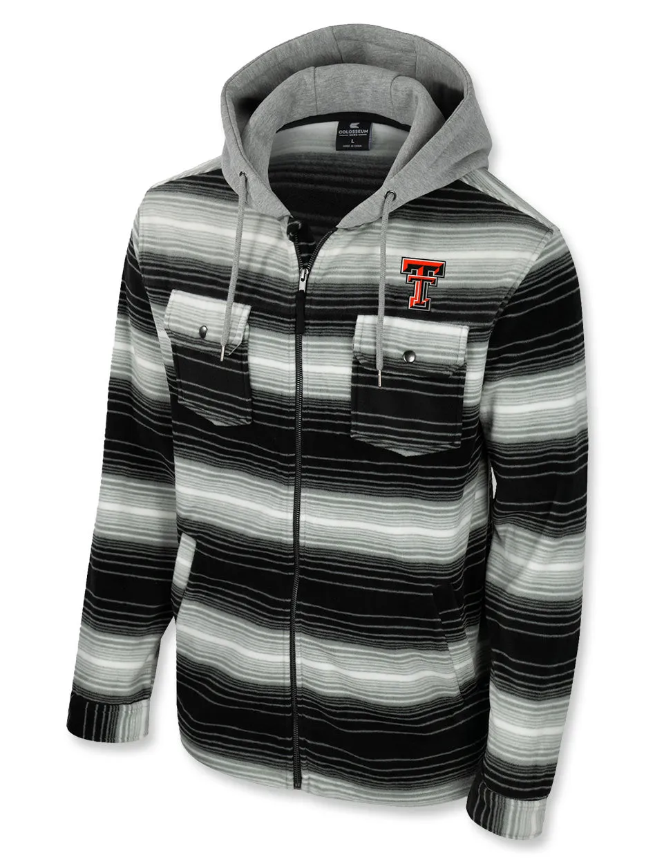 *Texas Tech Arena "Great Outdoors" Striped Polar Fleece Jacket