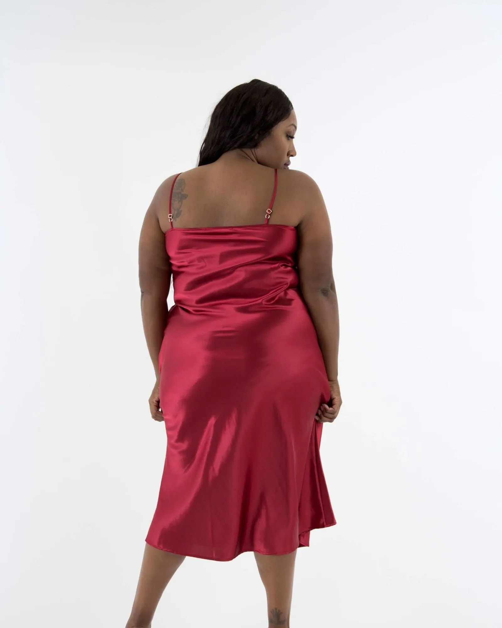 The Best Curve Bias Cut Bamboo Slip Dress | Wine