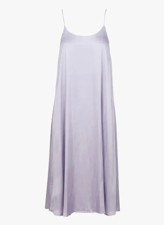 The Juni Satin Slip Dress - Lavender