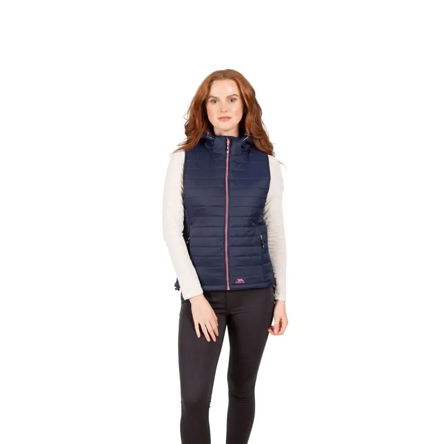 Trespass XXL Navy Rose Aretha Women's Hooded Padded Gilet