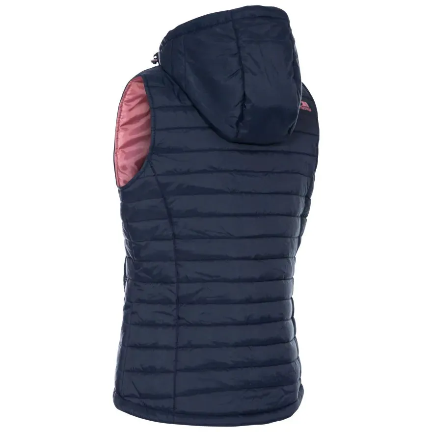 Trespass XXL Navy Rose Aretha Women's Hooded Padded Gilet