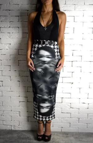 Tube Maxi Skirt - Clown Print