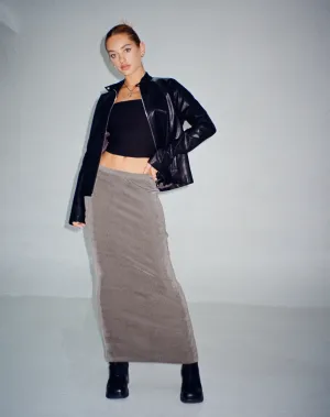 Tulus Maxi Skirt in Charcoal