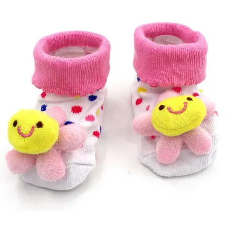 Unisex Baby Anti Slip Novelty Cartoon  Cotton Socks