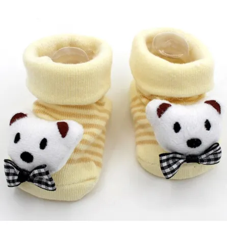 Unisex Baby Anti Slip Novelty Cartoon  Cotton Socks