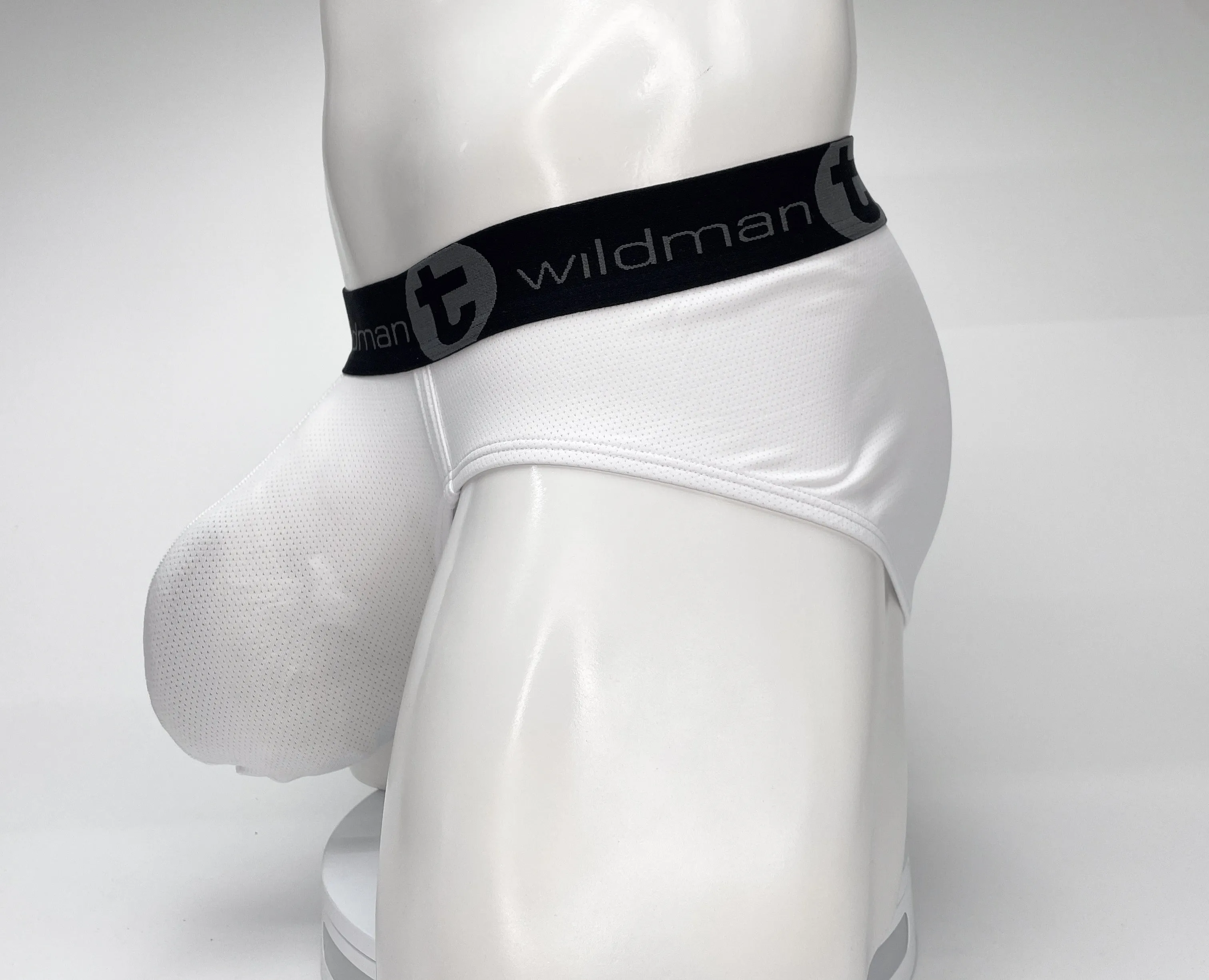 WildmanT Mesh Monster Cock Brief White