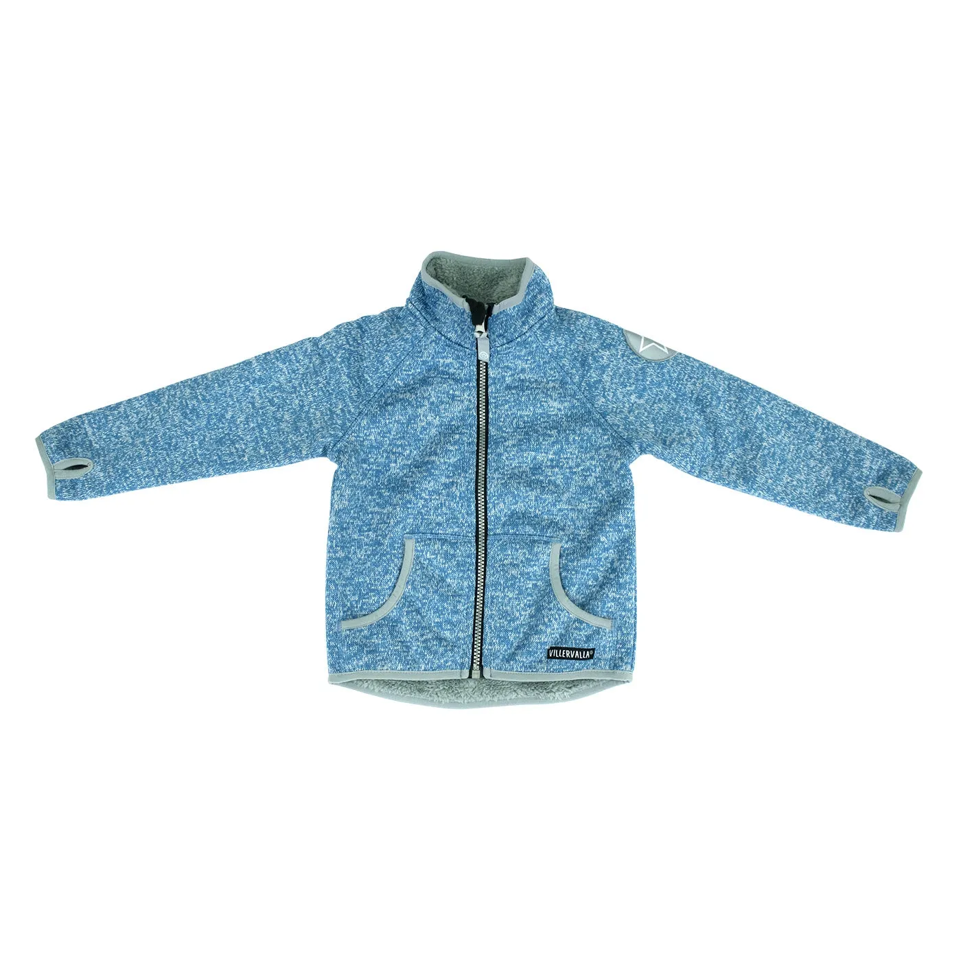 Windblock Pile Fleece Jacket: Ocean / Marble