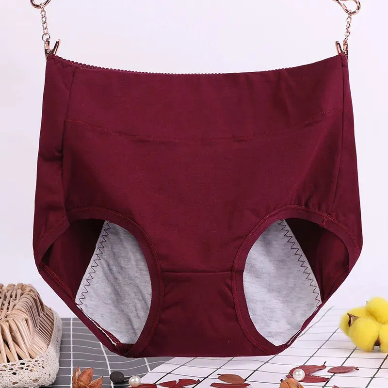 Women Washable Incontinence Underwear Cotton Period Panties Ladies Briefs